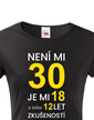 Dámske tričko k 30. narodeninám