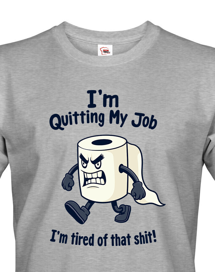 Pánske vtipné tričko s toaletným papierom