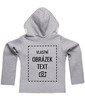 Detská mikina na zips s kapucňou s vlastnou potlačou