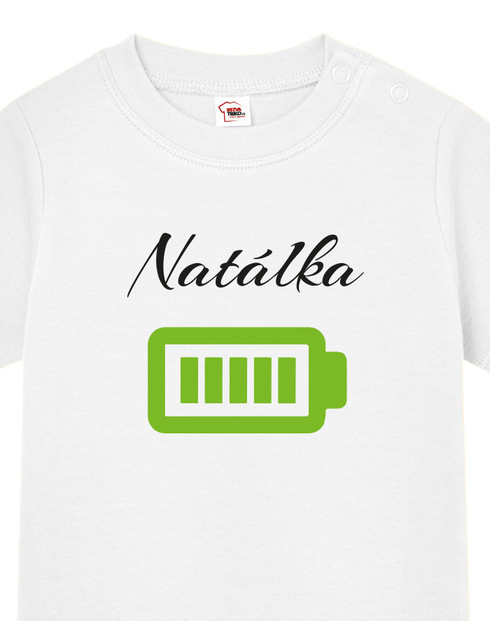 Tričko pro nejmenší Nabité baterky