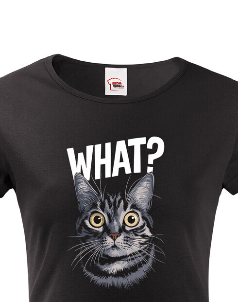 Dámske tričko What suprised cat