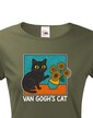 Dámske tričko Van Gogh´s Cat