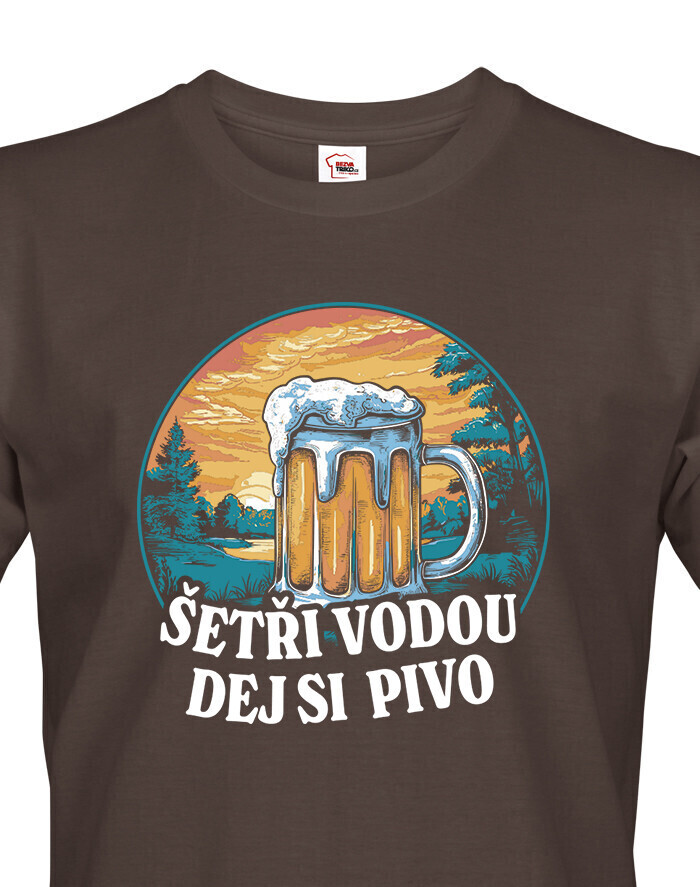 Pánské tričko Šetři vodu, dej si pivo