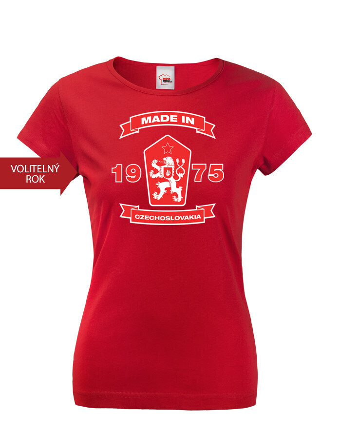 Dámske tričko s levom a znakom ČSSR