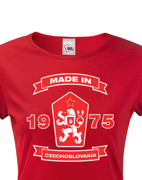 Dámske tričko s levom a znakom ČSSR
