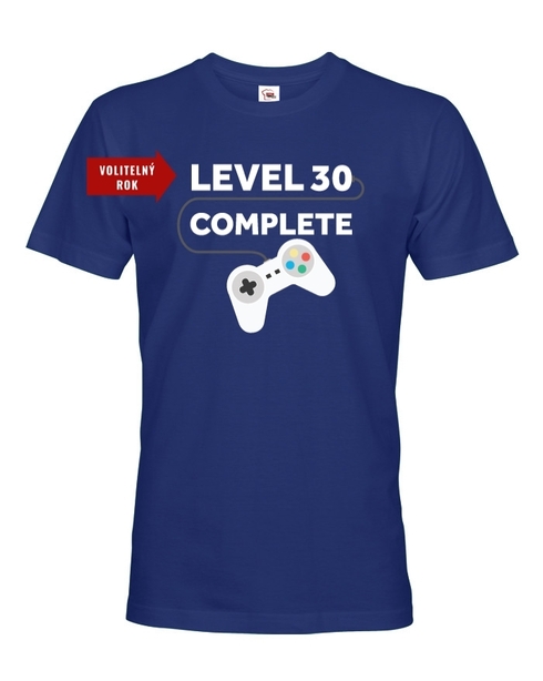 Pánské tričko k 30. narozeninám - Level complete