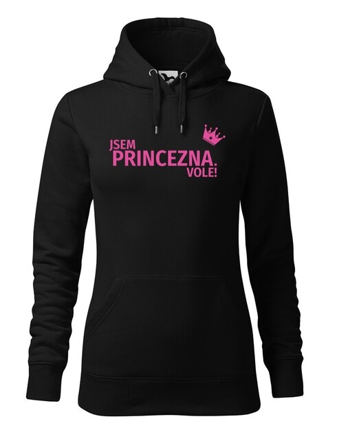 Dámská mikina Som princezná, vole
