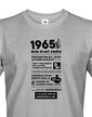 Dámske tričko 1965 rok plný zmien