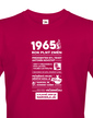 Dámske tričko 1965 rok plný zmien