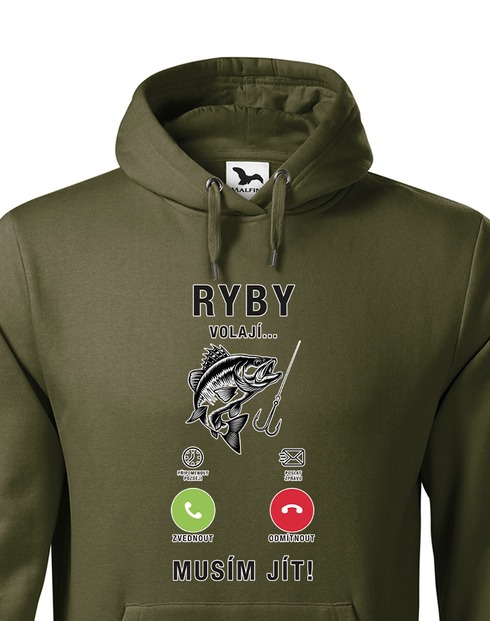 Pánska mikina Ryby volajú