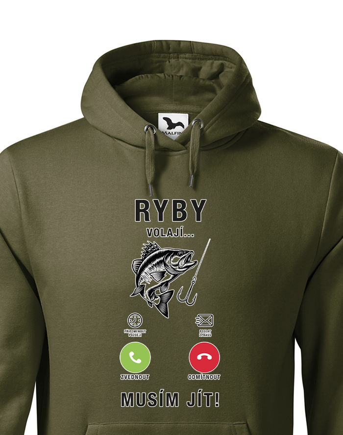 Pánska mikina Ryby volajú