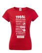 Dámske tričko narodeninové noviny 1985
