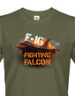 Pánské tričko F-16 Fighting Falcon