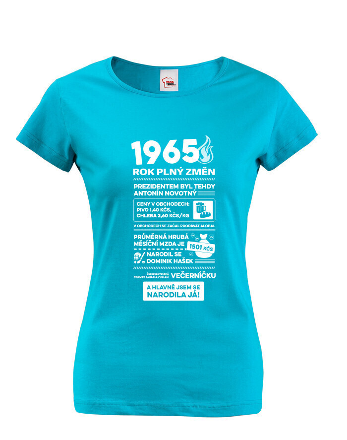 Dámske tričko 1965 rok plný zmien