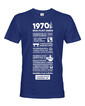 Pánské tričko narozeninové noviny 1970