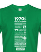 Pánské tričko narozeninové noviny 1970