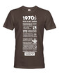 Pánské tričko narozeninové noviny 1970