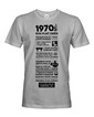 Pánské tričko narozeninové noviny 1970