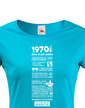 Dámske tričko narodeninové noviny 1970