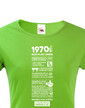 Dámske tričko narodeninové noviny 1970