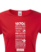 Dámske tričko narodeninové noviny 1970