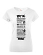 Dámske tričko narodeninové noviny 1970