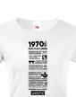 Dámske tričko narodeninové noviny 1970