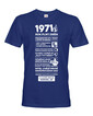 Pánske tričko narodeninové noviny 1971