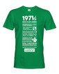 Pánske tričko narodeninové noviny 1971