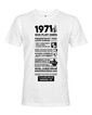 Pánske tričko narodeninové noviny 1971