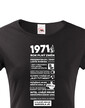 Dámske tričko narodeninové noviny 1971