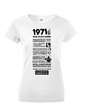 Dámske tričko narodeninové noviny 1971