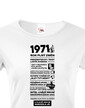 Dámske tričko narodeninové noviny 1971