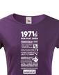 Dámske tričko narodeninové noviny 1971