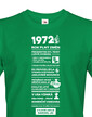 Pánske tričko narodeninové noviny 1972