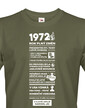 Pánske tričko narodeninové noviny 1972
