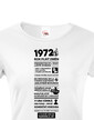 Dámske tričko narodeninové noviny 1972