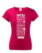 Dámske tričko narodeninové noviny 1972