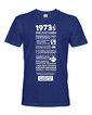 Pánske tričko narodeninové noviny 1973