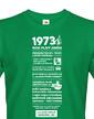 Pánske tričko narodeninové noviny 1973