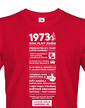Pánske tričko narodeninové noviny 1973