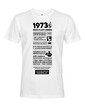 Pánske tričko narodeninové noviny 1973