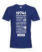 Pánske tričko narodeninové noviny 1974