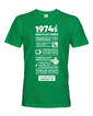 Pánske tričko narodeninové noviny 1974