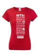 Dámske tričko narodeninové noviny 1973