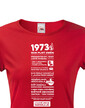 Dámske tričko narodeninové noviny 1973