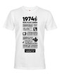 Pánske tričko narodeninové noviny 1974