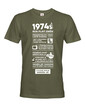 Pánske tričko narodeninové noviny 1974