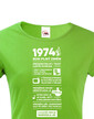 Dámske tričko narodeninové noviny 1974
