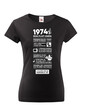 Dámske tričko narodeninové noviny 1974